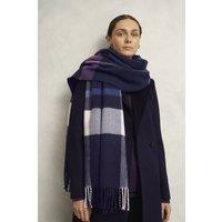 Hobbs London Women's Jess Checked Scarf in Grape