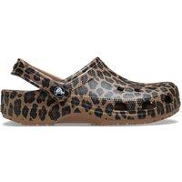 Crocs Women's Classic Animal Clog Leopard Print Brown | Size: 4