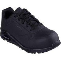 Skechers Men's Uno SR - Doltin Safety Trainer in Black | Size: 7