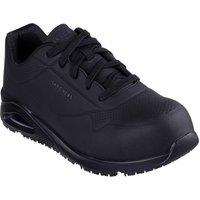 Skechers Men's Uno SR - Doltin Safety Trainer in Black | Size: 10