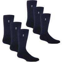 Heat Holders Men's 6 Pairs Original Thick Winter Thermal Socks for Cold Weather in Navy | Size: 12-14