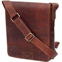 PRIMEHIDE Men's Genuine Leather Messenger Bag in Brown