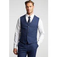 Ted Baker Men's Slim Fit Soft Check Waistcoat in Navy | Size: 40R