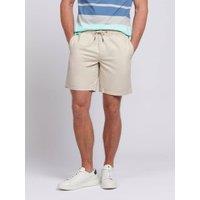 U.S. POLO ASSN. Men's Linen Blend Deck Shorts in Natural | Size: 34