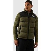 Reebok Men's Puffer Vest in Olive | Size: Small