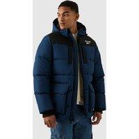 Reebok Men's Parka Puffer Jacket in Blue | Size: Small