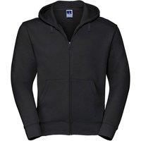 Russell Men's Authentic Full Zip Hoodie in Black | Size: 4XL