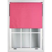 Furnished Fuchsia Pink Blackout Roller Blinds - Trimmable Window Shade for Home & Office | Size: 115 cm width x 165 cm drop