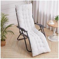 Living and Home 160x50cm Sherpa Fleece Chair Pad with Non-Slip Backing Cosy Home Decor in White | Size: 160x50 cm