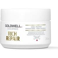 Goldwell Dual Senses Rich Repair 60 Second Treatment 200ml in Clear