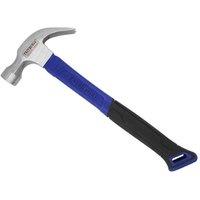 Faithfull Claw Hammer Fibreglass Shaft 567G (20Oz) in Blue