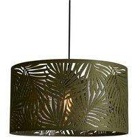 Lighting Collection Felt Leaf Lamp Shade 40Cm Green Lamp Shade