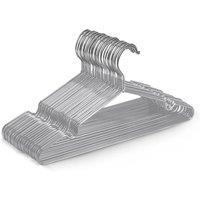 Keplin Rubber Coated Metal Hangers, Heavy Duty Clothes Hangers, 20 Pack in Grey
