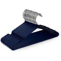 Keplin Rubber Coated Metal Hangers, Heavy Duty Clothes Hangers, 20 Pack in Navy