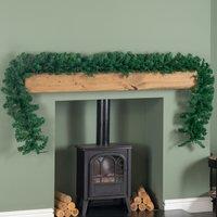 Samuel Alexander 2.7m Plain Green Christmas Garland with 260 Tips