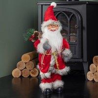 Samuel Alexander 52cm Traditional Santa Claus Figure Christmas Decoration in Red