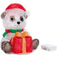 Samuel Alexander 20cm Light up Christmas Ice Panda with 30 Cool White LEDs