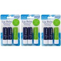 Derma Intensive+ Lip Balm Trio Original & Aloe Vera (3 Pack) | Size: 3 Pack