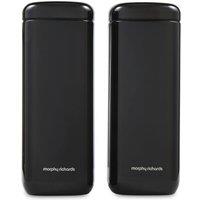 Morphy Richards Storage Canisters Set in Black | Size: Small