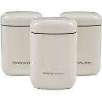 Morphy Richards Storage Canisters Set in Cream | Size: Small