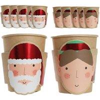 ILFD Group Ltd Pack of 10 Christmas Cups - Santa & Elf Cups | Size: 3 Pack