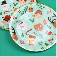 ILFD Group Ltd Pack of 10 Christmas Design Paper Plates | Size: 2 Pack
