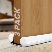 volila 3-Pack Double Sided Draught Excluder for Doors in White