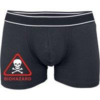 60 SECOND MAKEOVER Men's Mens Black Funny Boxers Biohazard Fart Trump Shorts Boxers | Size: XL