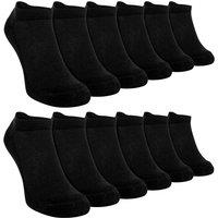 Sock Snob Men's 12 Pairs Bamboo Cotton Sports Socks in Black | Size: 11-14