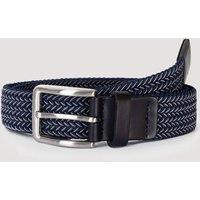 Larsson & Co Men's Braided Belt in Navy | Size: Small