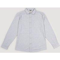 Larsson & Co Men's Long Sleeve Flannel Shirt in Grey | Size: Large