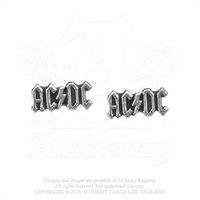 AC/DC Men's Logo Earrings in Silver