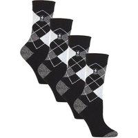 Heat Holders Women's 4 Pairs UltraLite Lightweight Thermal Socks in Charcoal | Size: 4-8