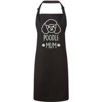 60 SECOND MAKEOVER Women's Poodle Mum Apron in Black