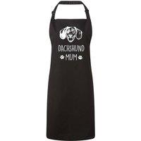 60 SECOND MAKEOVER Women's Dachshund Mum Apron in Black
