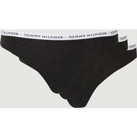 Tommy Hilfiger Women's 3P Thong Essentials Black | Size: XL