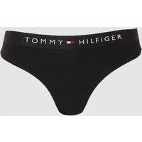 Tommy Hilfiger Women's Thong TH Original Black | Size: Medium