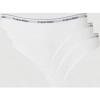 Calvin Klein Women's 3 Pack Modern Logo Brief White | Size: Medium