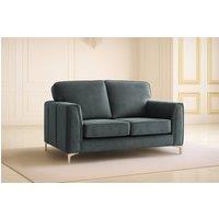 Somnior Regency 2 Seater Plush Velvet Sofa - Manufactured in the UK in Charcoal