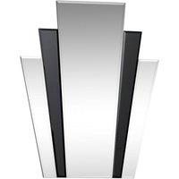 Melody Maison Art Deco Fan Wall Mirror - 50cm X 40cm in Clear | Size: 50 cm X 40 cm