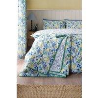 Catherine Lansfield 'Tilly Floral' Fully Reversible Bedspread in Blue