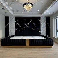 PARADISE BEDS LTD Supreme Majestic High Headboard Bed in Black | Size: King
