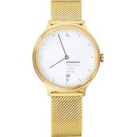 Mondaine MH1-L2211-SM Helvetica 38mm Quartz Watch in Gold