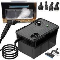 Hinsinc Steam Cleaner Handheld High Temperature Portable Spray UK in Black