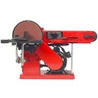 VOGREX 500W Belt Disc Sander, 390mm Sanding Tool with Powerful Motor in Red