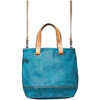Moshulu Women's 'Sitar' Suede Tote Bag in Teal