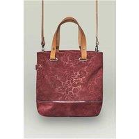 Moshulu Women's 'Sitar' Suede Tote Bag in Dark Red
