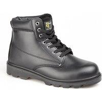Grafters Men's Padded Leather Safety Boots in Black | Size: 15