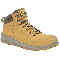 Grafters Men's Action Nubuck Safety Ankle Boots in Pale Orange | Size: 7