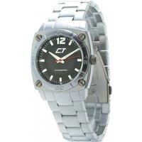 Chronotech Men's CC7079M-02M 40mm Quartz Watch in Silver